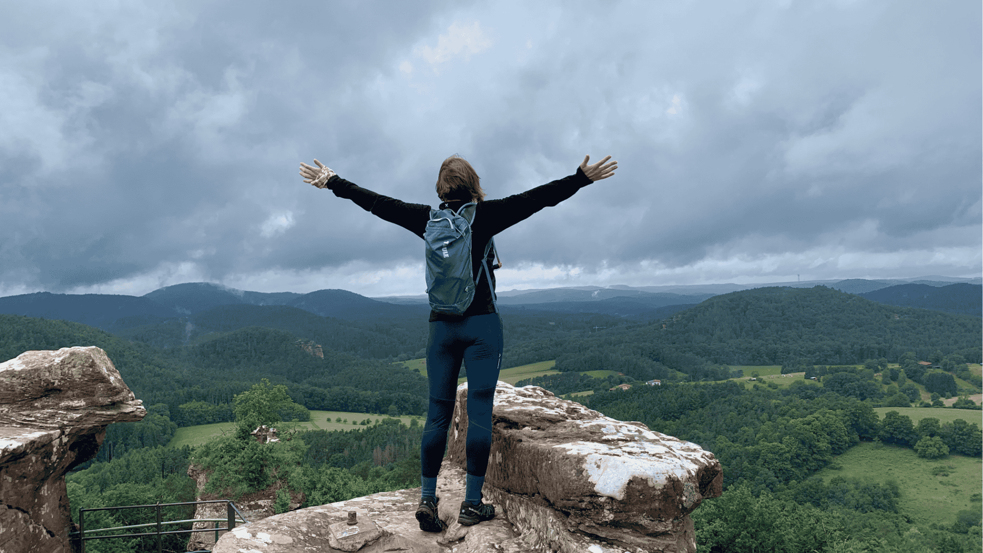 Gefühl von Freiheit und Glück beim Wandern